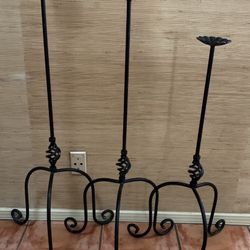 Iron Candle Holder Set