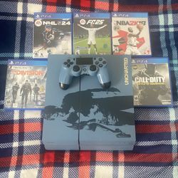 PS4 Uncharted Limited Edition (500 GB) and 5 Games 