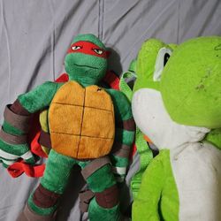 TMNT Ralp And Yoshi Back-pack Plush
