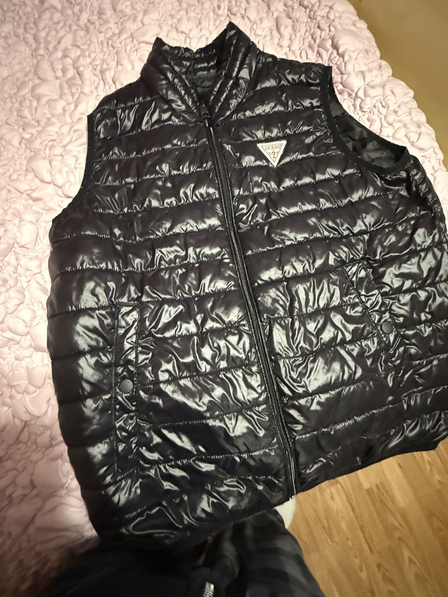 Guess Vest Black And Size M In Adults