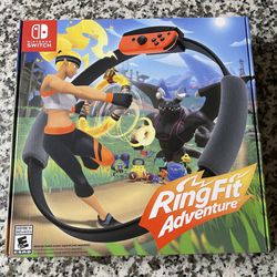 Brand New Sealed Ring Fit Adventure Nintendo Switch complete with Game, ring controller accessory and leg strap all brand new