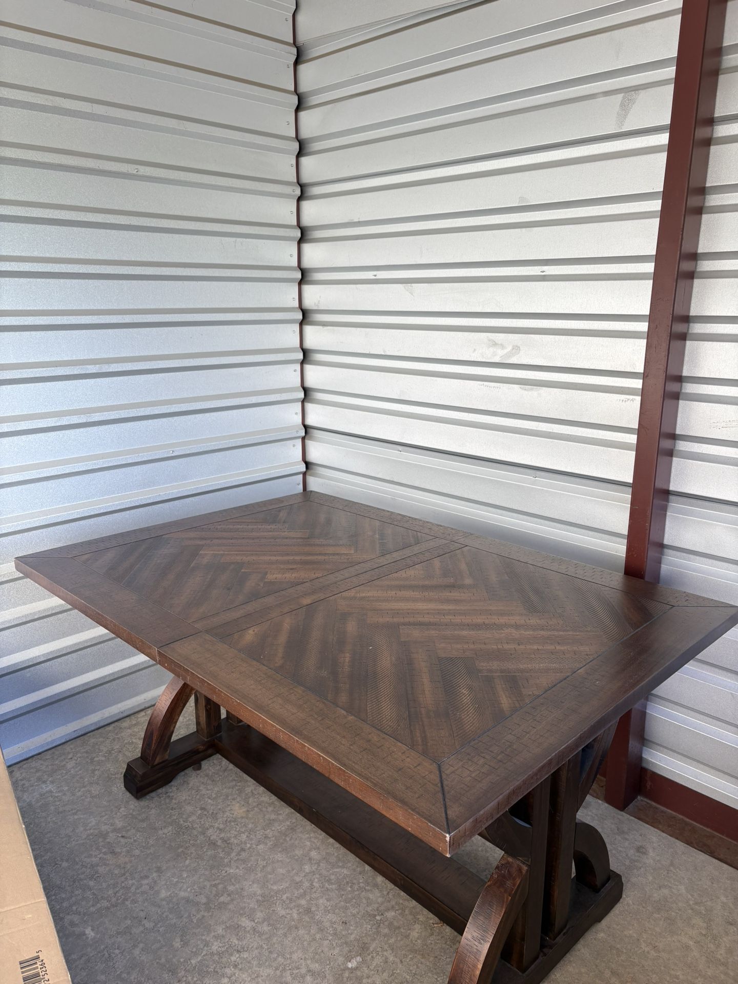 Wooden Table With Chair And Table Extension