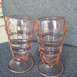 Vintage Pink Carnival Glass