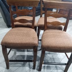 Sillas Altas Madera Real 