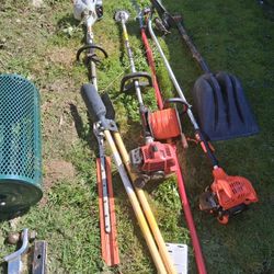 Landscaping Tools Some Are New Trimmer With Walkers Shovel Harness