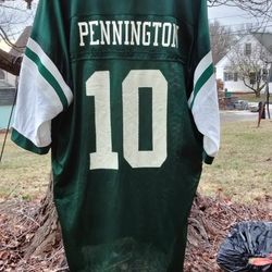 NY Jets Chad Pennington Green Jersey 