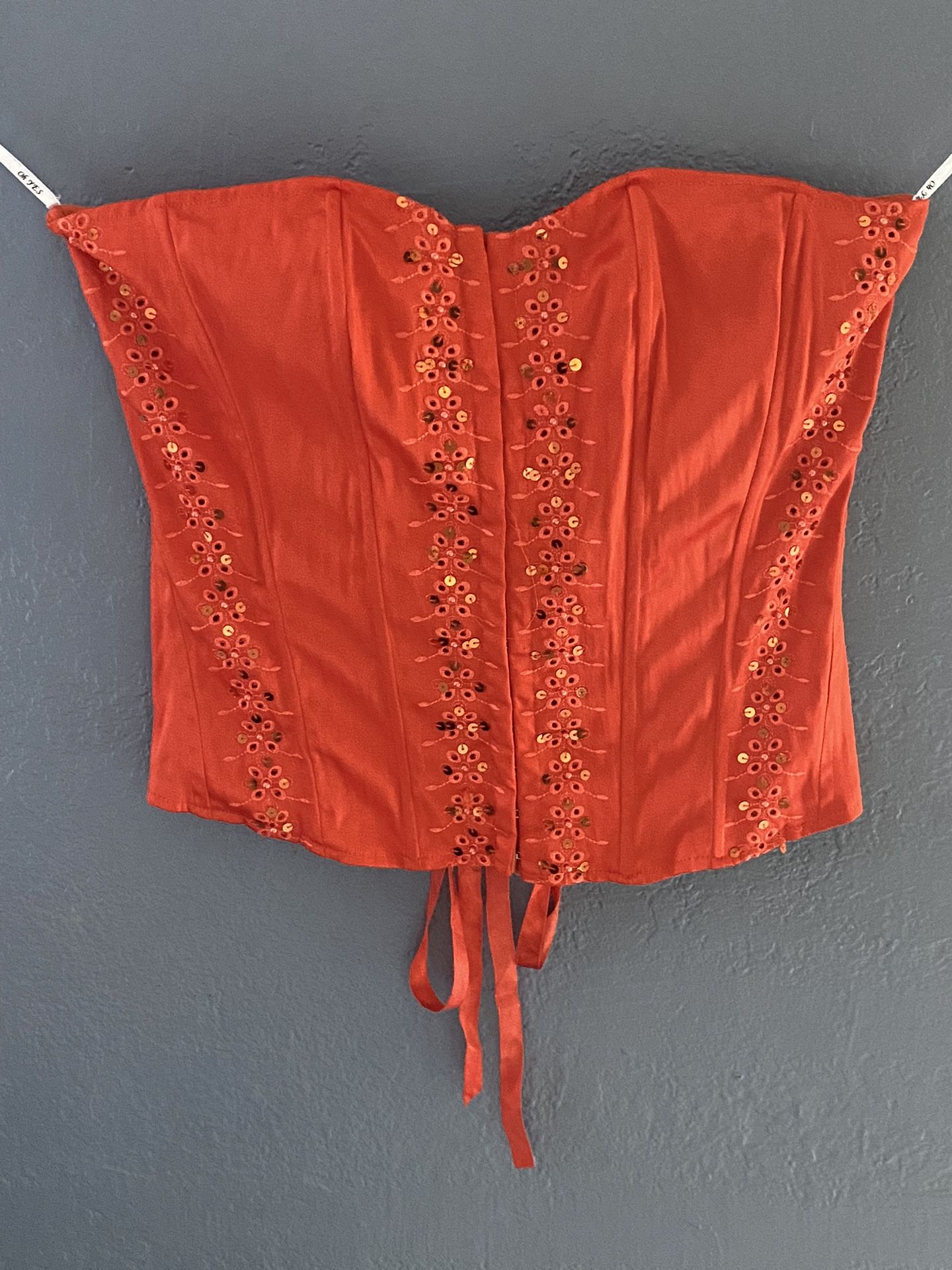 Orange corset
