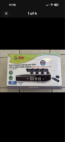 Q-See QC444, 4 Channel H.264 DVR With 500gb HDD & CCD Security Camara’s 4 pack