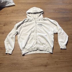Heaven Sent White Zip up Hoodie