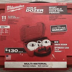 Milwaukee Bi-metal Hole Saw Kit Hole Dozer