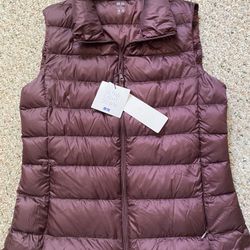 Chaleco Color Vino Size:Small Para Mujer
