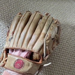 Rare 90s National League Baseball Mit Glove Rawhide Stitched Leather 7106 Left