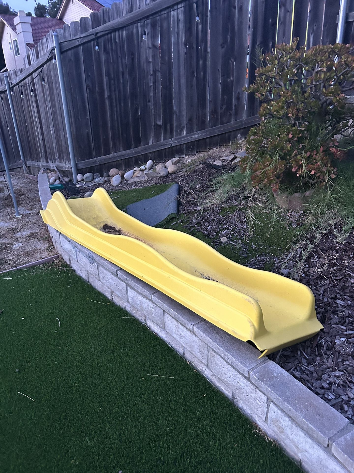 9 Ft Outdoor Slide Yellow
