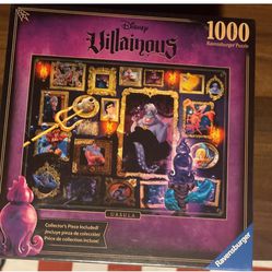 New Ravensburger Disney Villainous URSULA 1000 piece puzzle COMPLETE