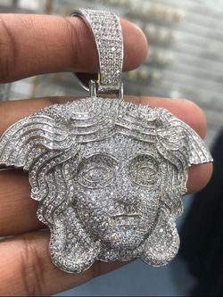 HUGE 3.5" Medusa 🪼 Pendant 14k Gold Plated Super Iced Out w/Simulated Diamonds Hip Hop, Rapper