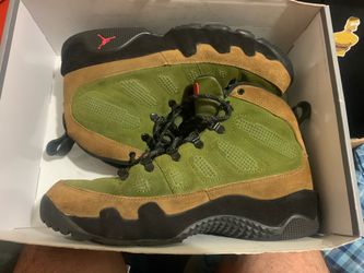 Jordan Men's 9 Retro NRG Beef And Broccoli Sneakers, Brown/Green, Size 10.5