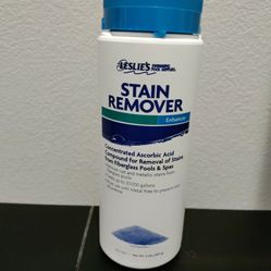 Stain remover for fiberglass pools and spas.