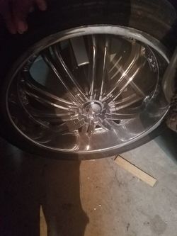 22" Borghini Rim and tire. Spare