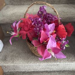 Artificial Flower Basket