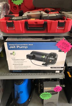 Deep Convertible well Jet pump 1hp in box