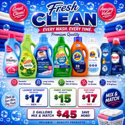 Detergent for sale for a good deal!