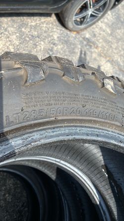 LT285/50R20 mud terrain AT tires