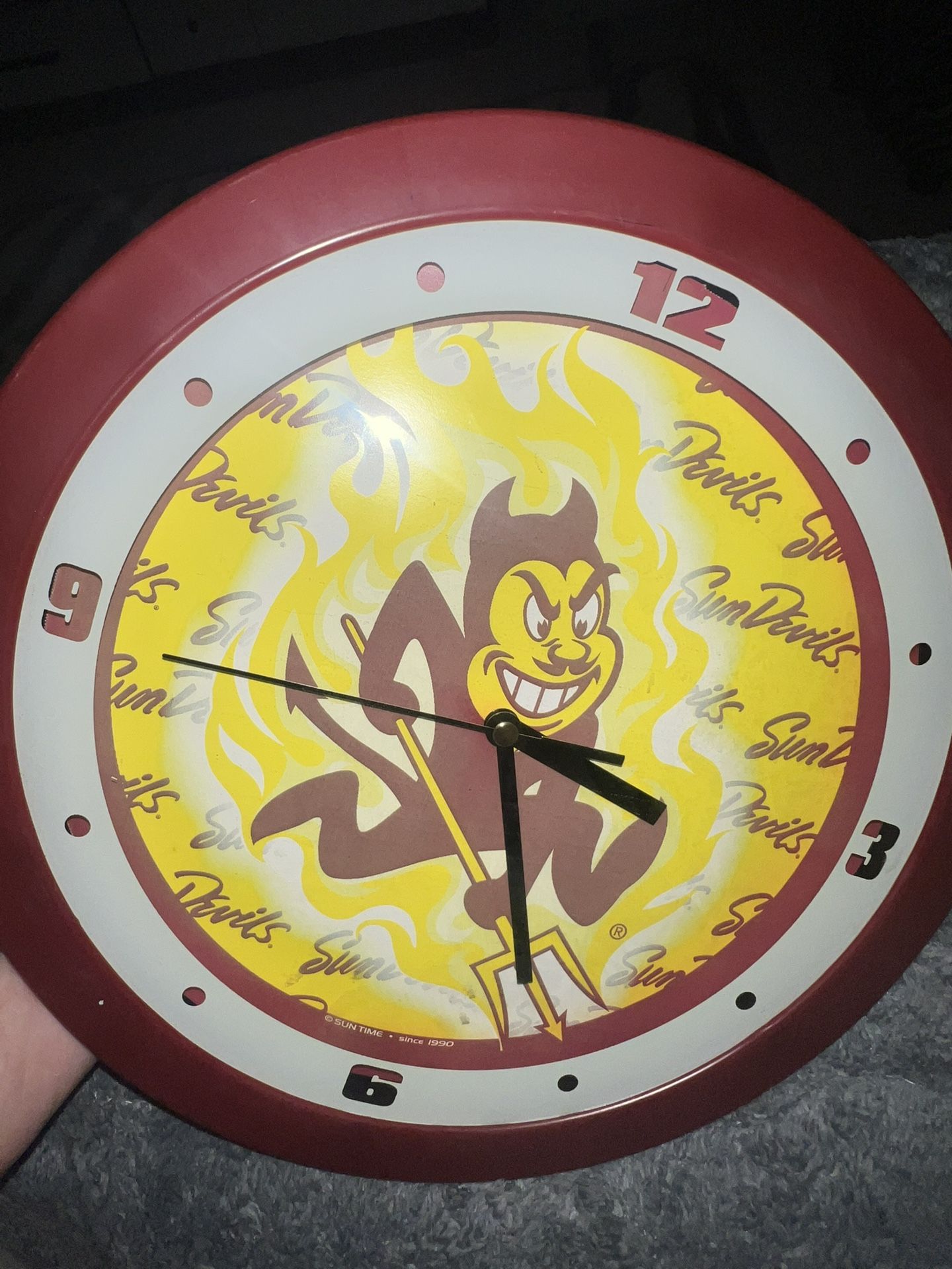 Sparky Asu Clock