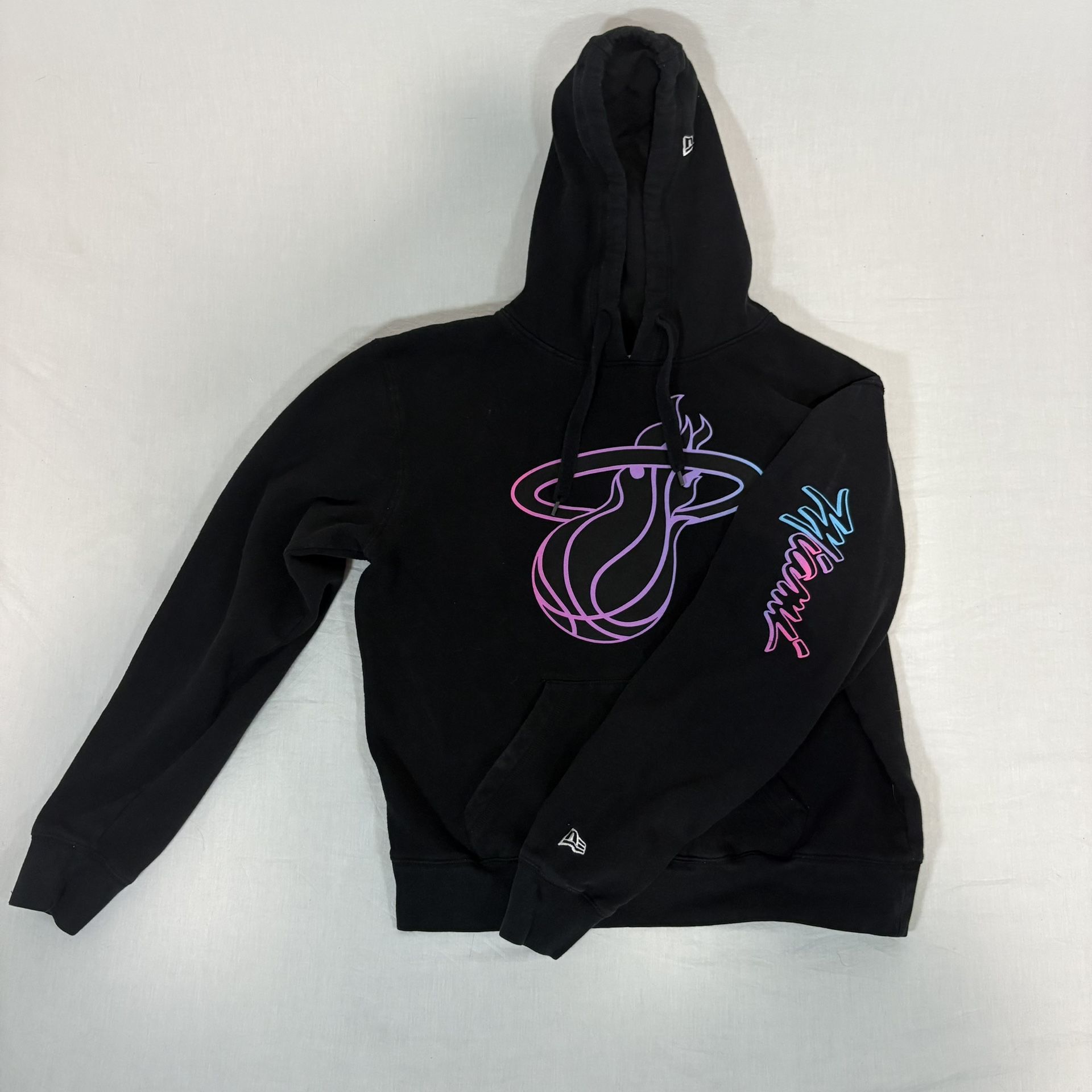 Miami Heat New Era Hoodie Black Medium - NBA Official Licensed