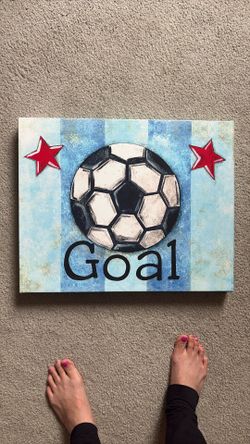 GOAL Wall Decor. Great Condition