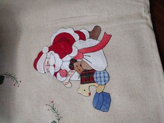 Large Rectangular Tablecloth - Never Used With 12 Matching Napkins 