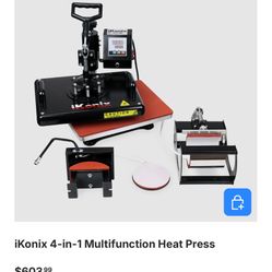 iKonix 4-in-1 Multifunction Heat Press