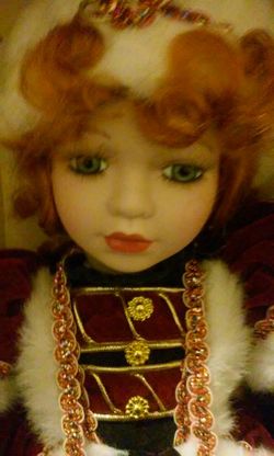 Vintage PORCELAIN DOLL with certification