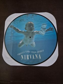 Nirvana Smells Like Teen Spirit Picture Disc Vinyl. Vinyl Cleaned Tested.