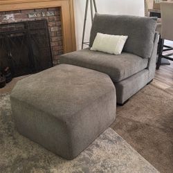 New Chair And ottoman