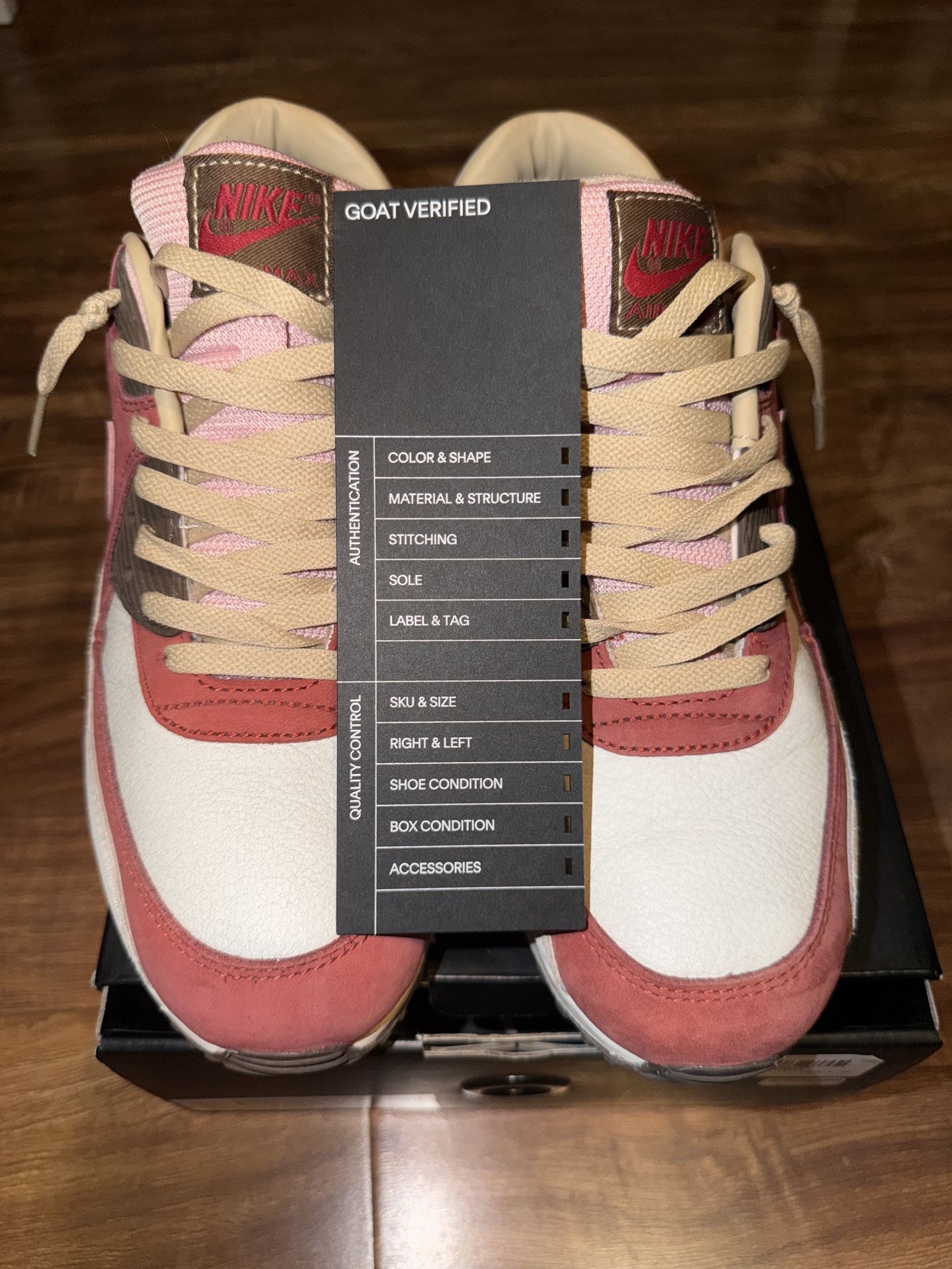 Nike Air Max 90 Bacon OG Colorway โ Clean w/ Extra Laces ๐ฅ