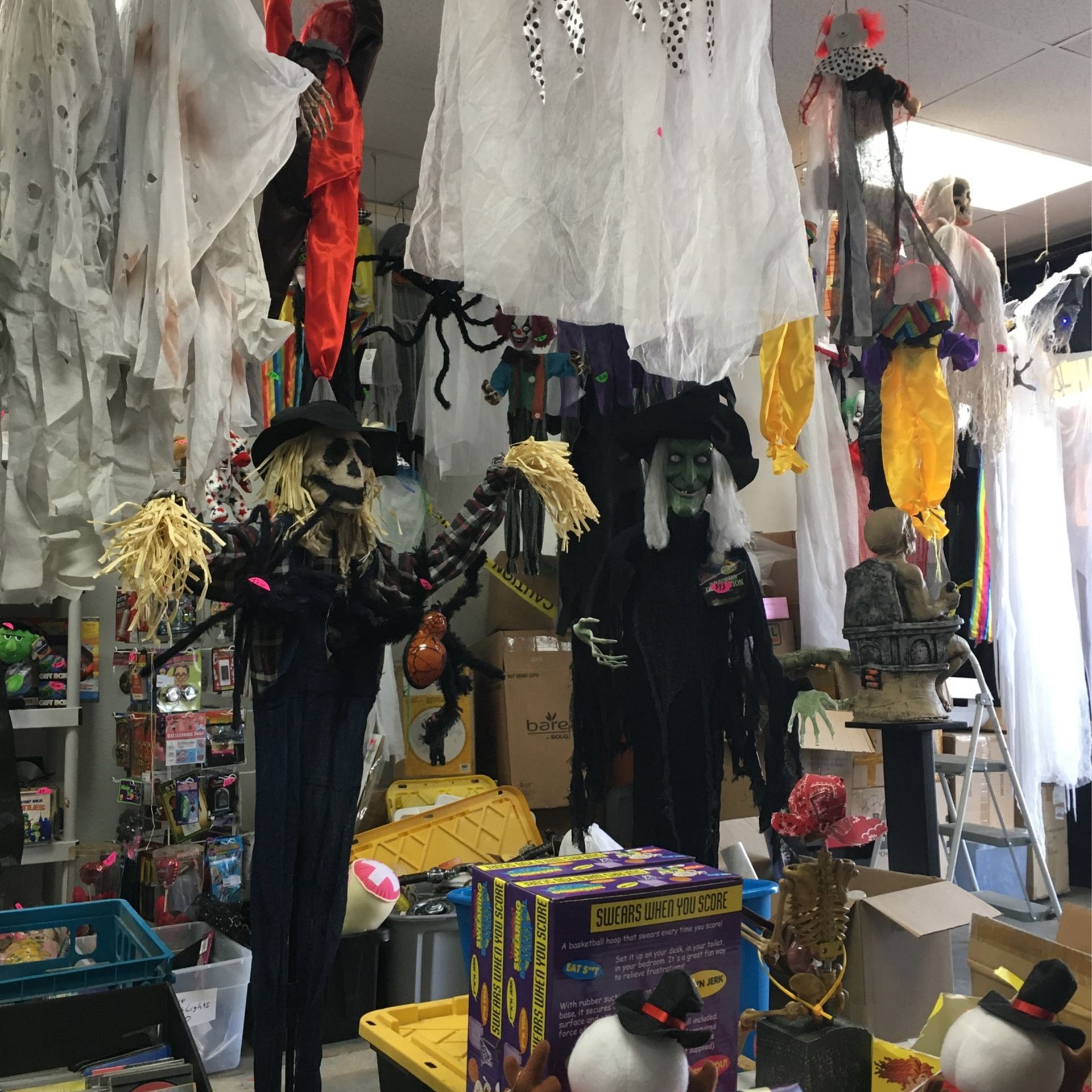 Halloween Hanging Props Maybe A Hundred Of Them.