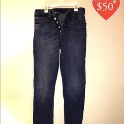 Levi’s High Waisted Dark Washed Jeans (never worn)