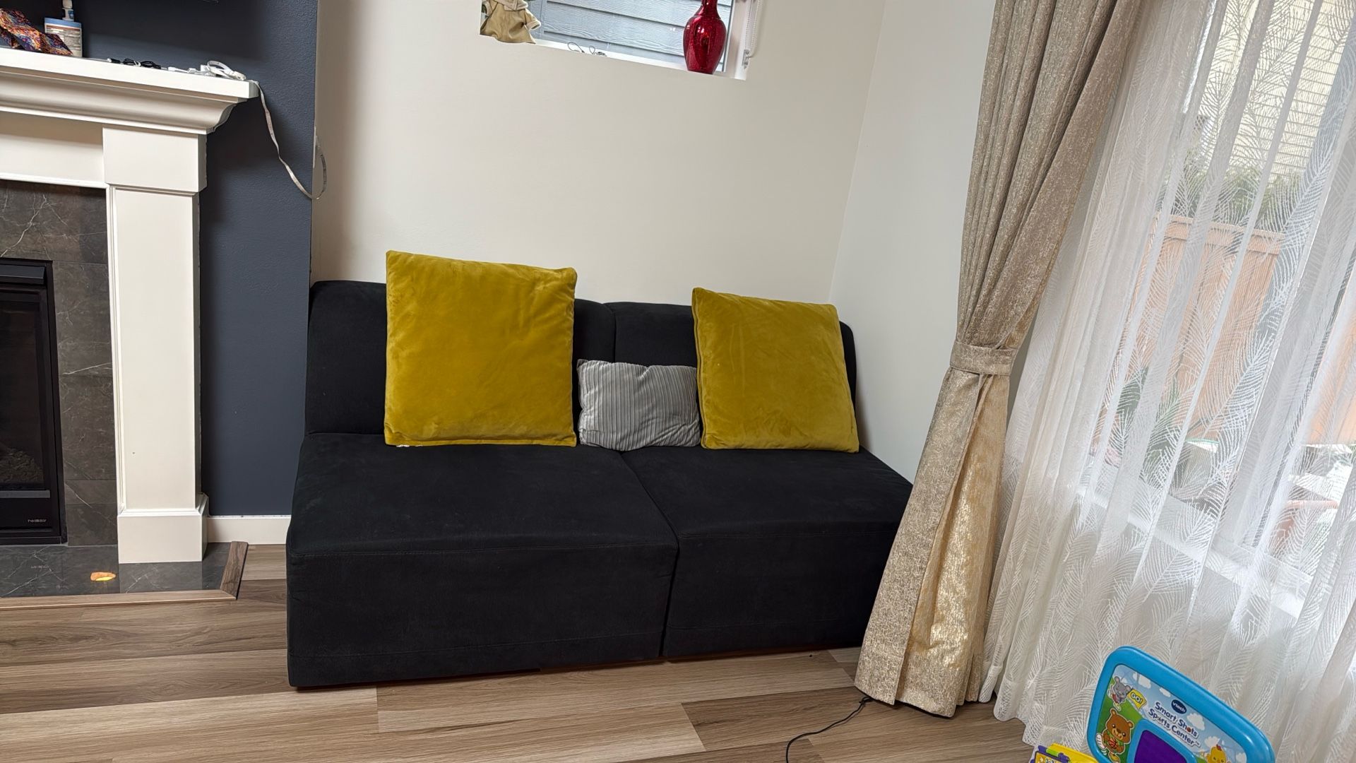 2 Armless Chairs Plus Chaise