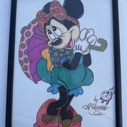 Anthony Romano original drawing Minnie Mouse