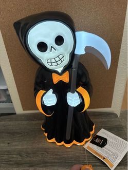 19” Target Halloween Hyde & Eek! Grim Reaper Light Up Blow Mold NEW 2024