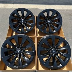 20” Tesla Model X programas factory OEM rims in new satin black