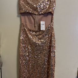 Long Gold Dress 