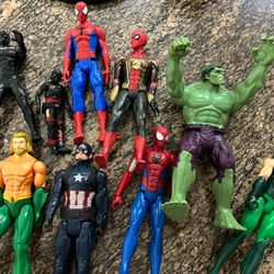 Large Lot Action Figures Marvel And More