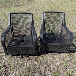 PAIR OF PATIO CHAIRS