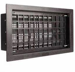 16 in. x 8 in. Automatic Open/Close Foundation Vent in Black (Carton of 10)