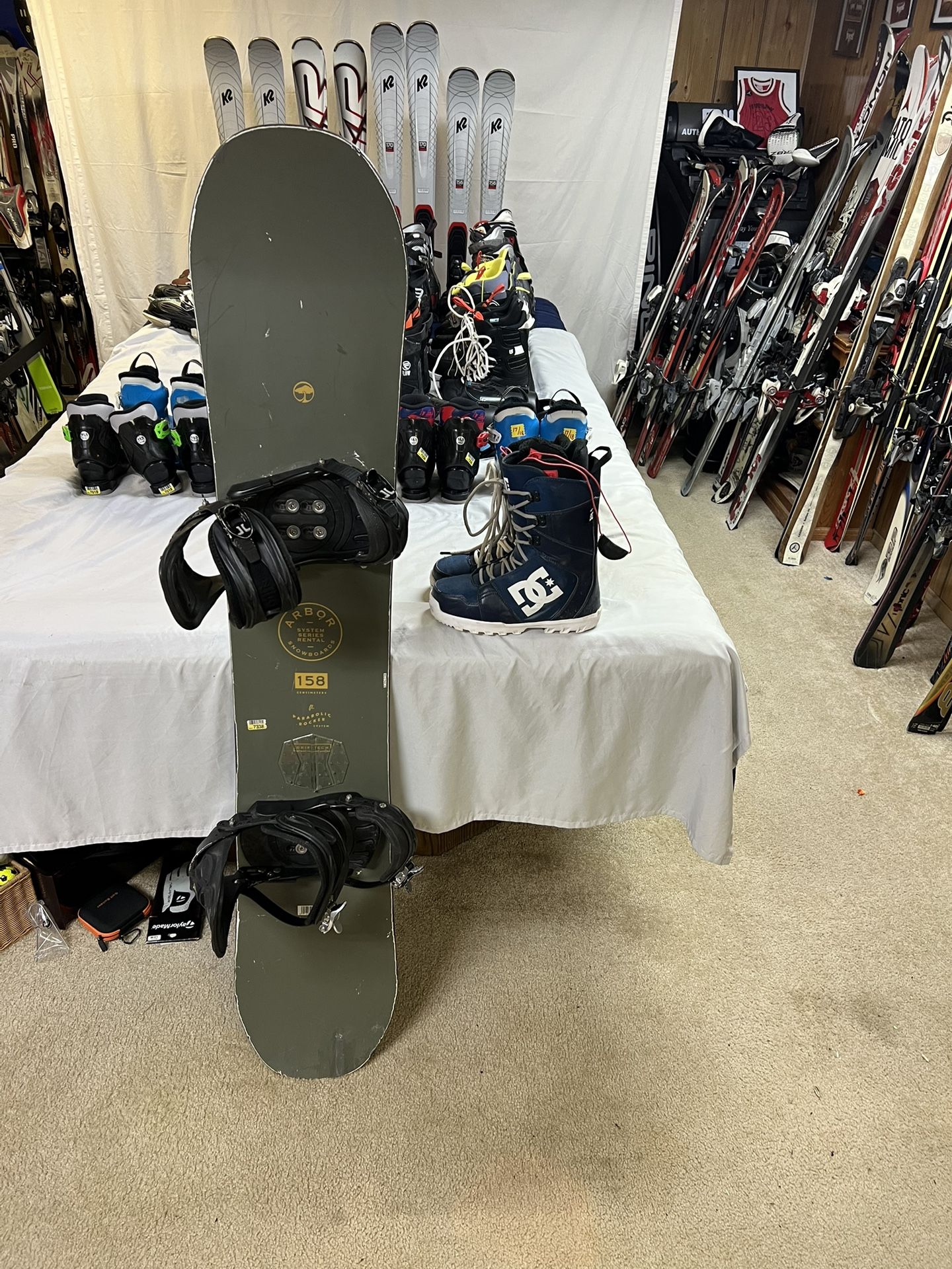 Arbor 158 Snowboard Package With Boots And Bindings