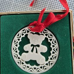 Lenox 1985 Teddy Bear Ornament