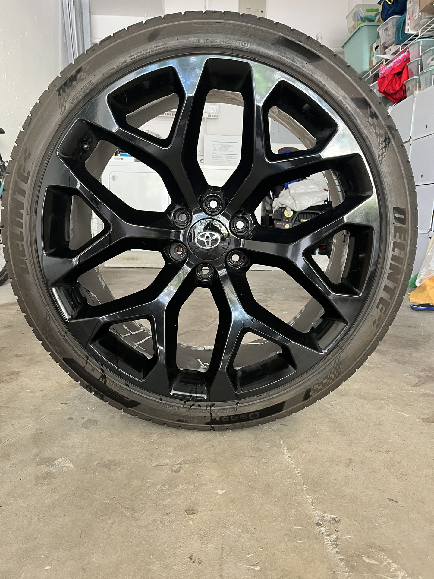 24 in Toyota custom wheels and tires 295/35R/24 (Set of 4)