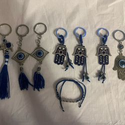 Evil Eye Bracelet & Keychains 