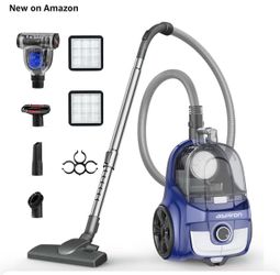 Aspiron Canister Vacuum Cleaner with Attachments